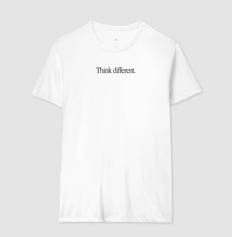 Camiseta Think Different - Branca