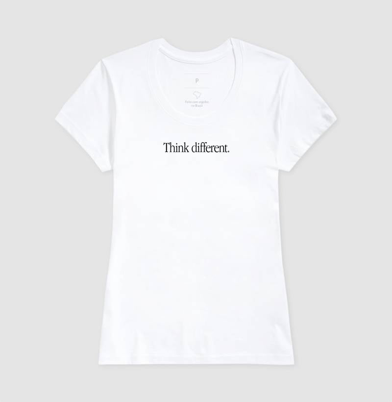 Camiseta Think Different - Branca